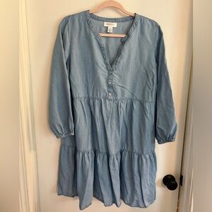 Motherhood Maternity Chambray MiniDress